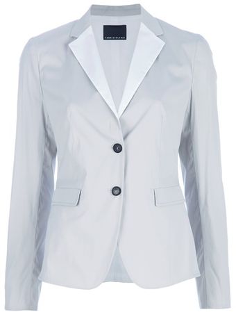 Fabrizio Lenzi Contrast Collar Blazer - Lyst