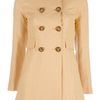 Femme Double Breasted Coat in Yellow - Lyst