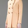 Femme Double Breasted Coat in Yellow - Lyst