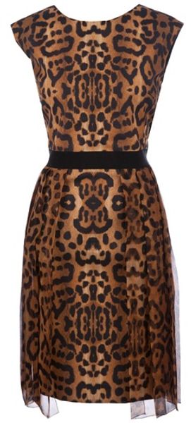Giambattista Valli Leopard Print Dress - Lyst