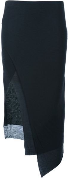 Helmut Lang Multilayered Panelled Skirt in Black (multi) - Lyst