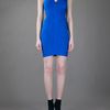 Hervé Léger Sleeveless Dress in Blue - Lyst