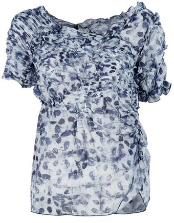 High Squiggle Blouse - Lyst