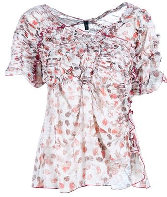 High Squiggle Blouse - Lyst