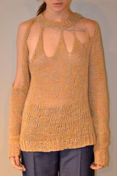 Jen Kao Marceline Sweater in Beige - Lyst