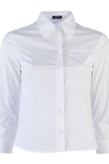 Jil Sander Cropped Oxford Shirt - Lyst