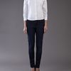 Jil Sander Cropped Oxford Shirt in White - Lyst