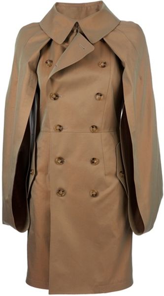 Junya Watanabe Boxy Sleeve Trench Coat in Brown (copper) - Lyst