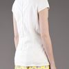 Lela Rose Flower Blouse in White - Lyst