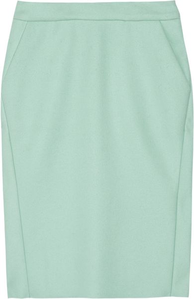 Marni Wool Skirt in Green (blue) - Lyst