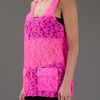 Msgm Floral Lace Vest in Purple (floral) - Lyst