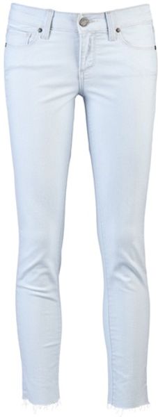Paige Kylie Crop Jean in Blue - Lyst