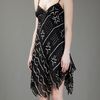 Ralph Lauren Blue Label Spaghetti Strap Dress in Black - Lyst