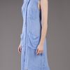Raquel Allegra Gauze Shirt Dress in Blue - Lyst