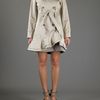 Red Valentino Ruffled Trench Coat in Beige - Lyst