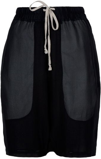 Rick Owens Drawstring Shorts - Lyst