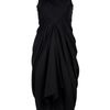 Rick Owens Silk Crepe Dress in Black - Lyst