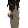 Rick Owens Woolblend Felt and Leather Jacket in Black - Lyst