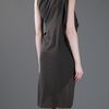 Rick Owens Silk Tunic Dress in Brown (green) - Lyst