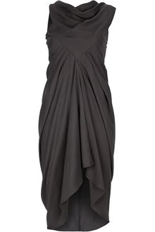 Rick Owens Silk Crepe Dress - Lyst