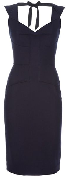 Roland Mouret Back Tie Dress - Lyst