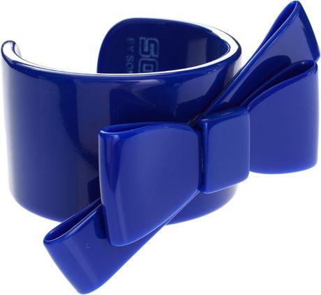 Sonia By Sonia Rykiel Blue Bow Cuff in Blue - Lyst