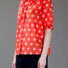 Sonia By Sonia Rykiel Polka Dot Top in Red - Lyst