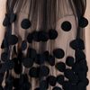 Stella Mccartney Dotted Gauze Dress in Black - Lyst