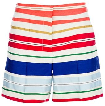 Stella McCartney Striped Shorts - Lyst