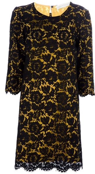  Double Layered Lace Dress 