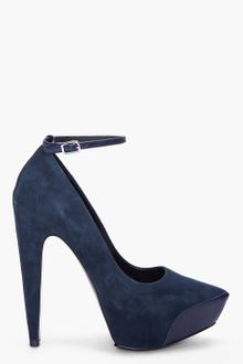 Theyskens' Theory Navy Aki Ziggy Pumps - Lyst