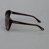 Tom Ford Round Frame Sunglasses in Brown - Lyst