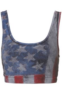 Topshop American Flag Bralet - Lyst