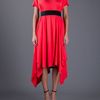 Vionnet Belted Dress in Red - Lyst