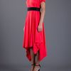 Vionnet Belted Dress in Red - Lyst
