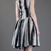 Vivienne Westwood Anglomania Striped Dress in Gray (grey) - Lyst