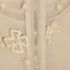 Alice + Olivia Embellished Silkchiffon Top in Beige (nude) - Lyst