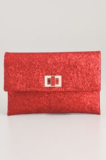 Anya Hindmarch Valorie Glitter Clutch - Lyst