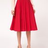 Asos Collection Asos Linen Midi Skirt with Belt in Black - Lyst