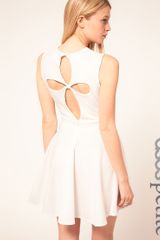 ASOS Collection Asos Petite Exclusive Skater Dress with Cut Out Back Detail