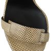 Bottega Veneta Karung and Metallic Leather Sandals in Brown - Lyst