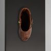 Burberry Woven Leather Platform Boots in Brown (dark tan) - Lyst