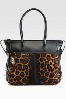 Christian Louboutin Roxanne Leopardprint Pony Hair Leather Tophandle Bag - Lyst