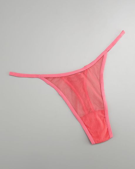 Cosabella Soire New Lowrise Italian Thong in Pink (rouge) - Lyst