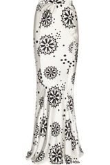 Duro Olowu Printed Silk Satin Maxi Skirt