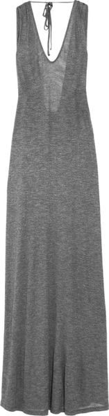 Elizabeth And James Molly Openback Jersey Maxi Dress in Gray (anthracite) - Lyst