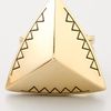 House Of Harlow Engraved Faceted Pyramid Cocktail Ring in Gold - Lyst