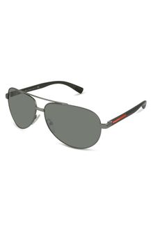 Prada Metal Aviator Sunglasses - Lyst