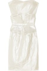 Sass And Bide One More Night Metallic Linen and Cotton Blend Dress
