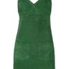 See By Chloé Suede Mini Dress in Green - Lyst